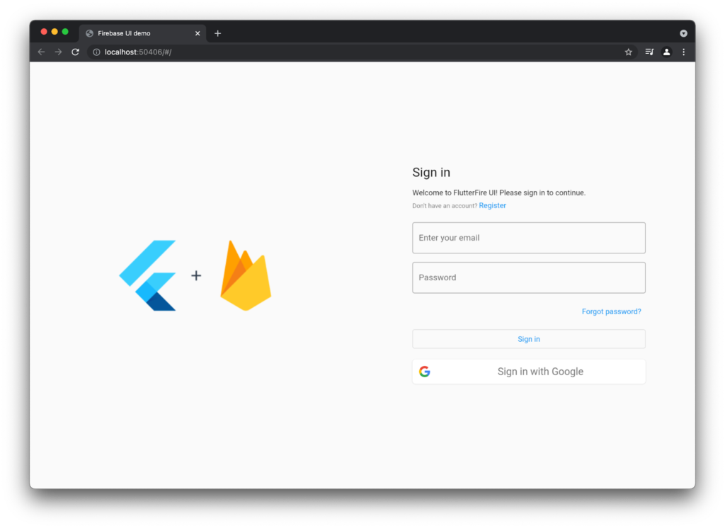 فلاتر Firebase UI
